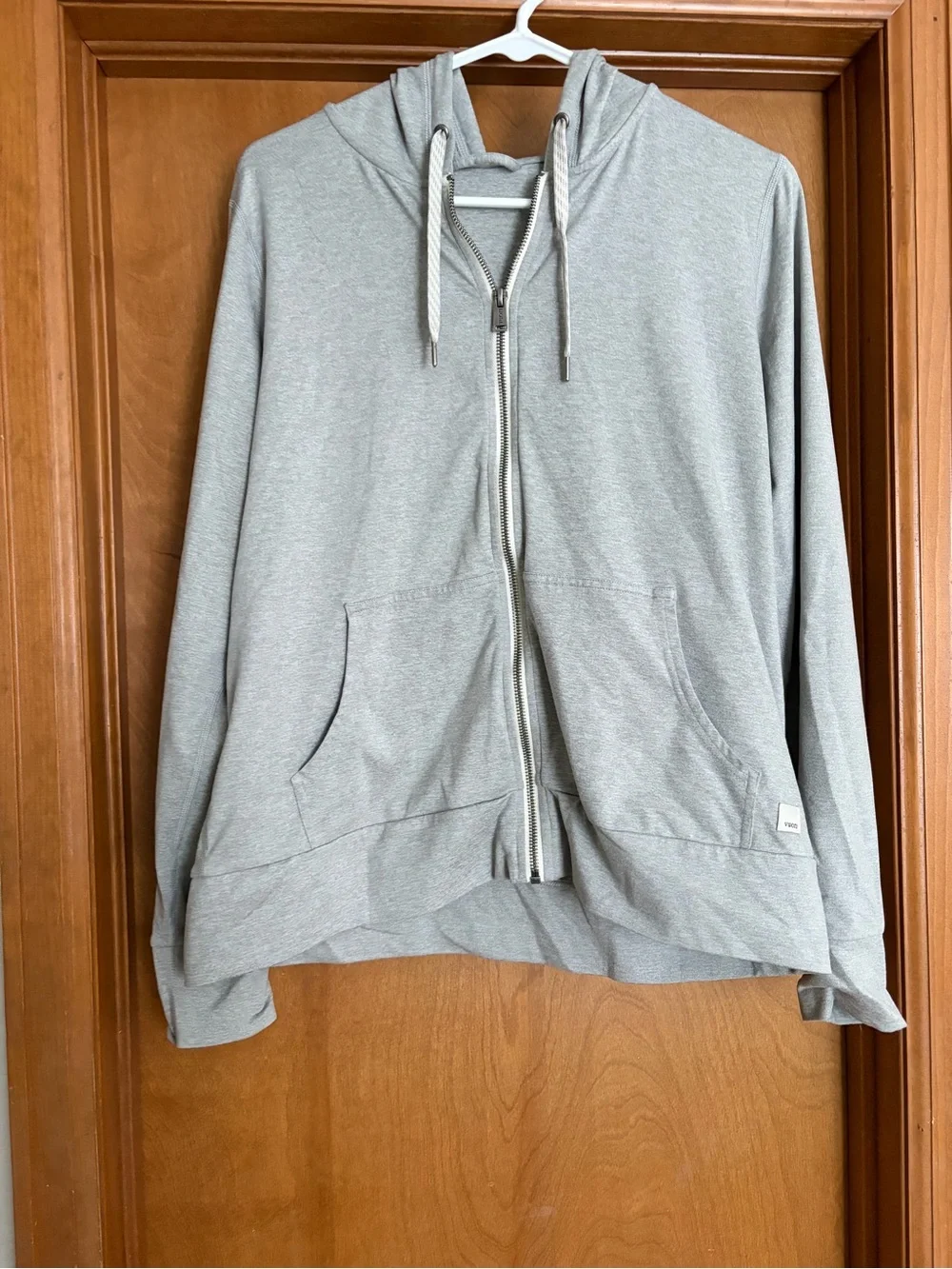 Women's Vuori Light Gray Zip-Up Hoodie - Picture 1 of 2